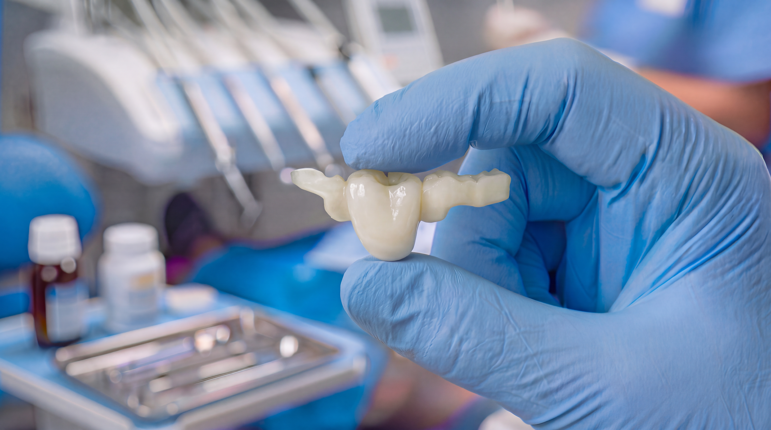 Puente dental tipo Maryland en Unilaser